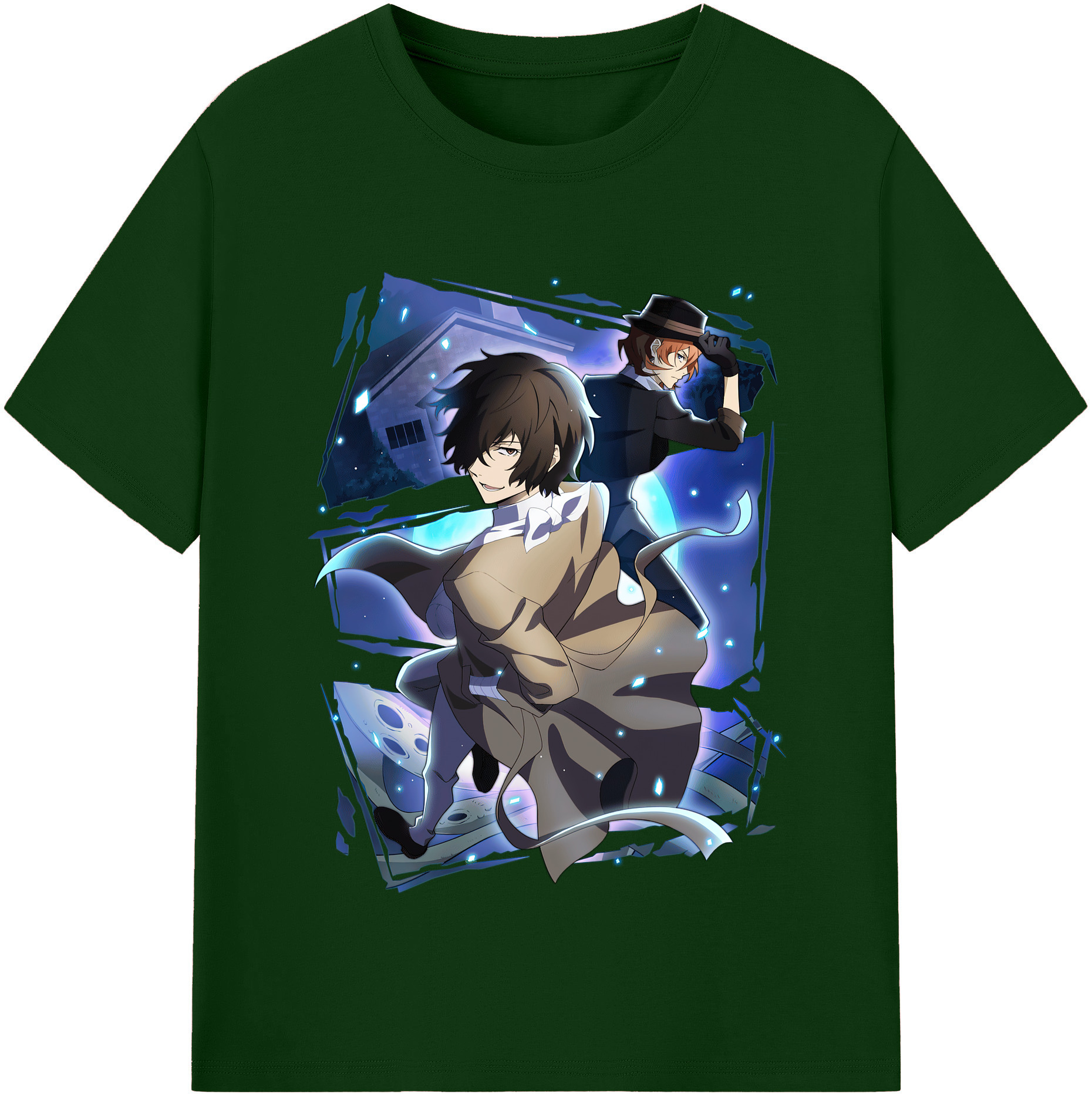 （画像用） 文豪ストレイドッグス Bungo Stray Dogs 綿100％半袖Tシャツ（フロントプリント）